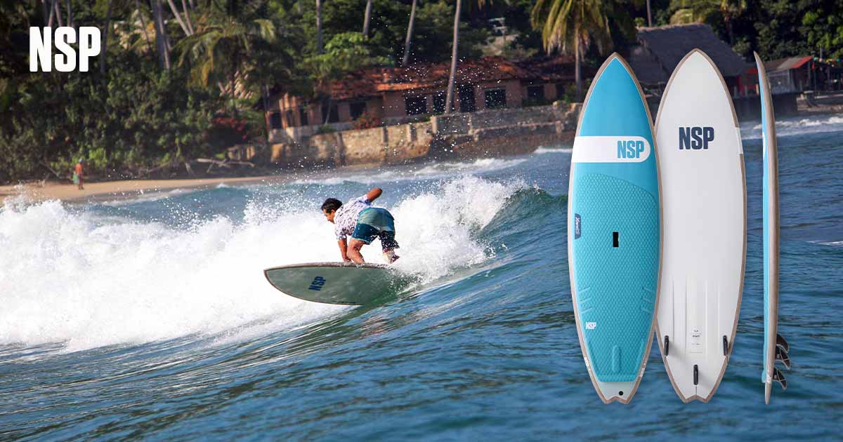 The NSP SLX DC Surf X | performance wave SUP by NSP SurfBoards