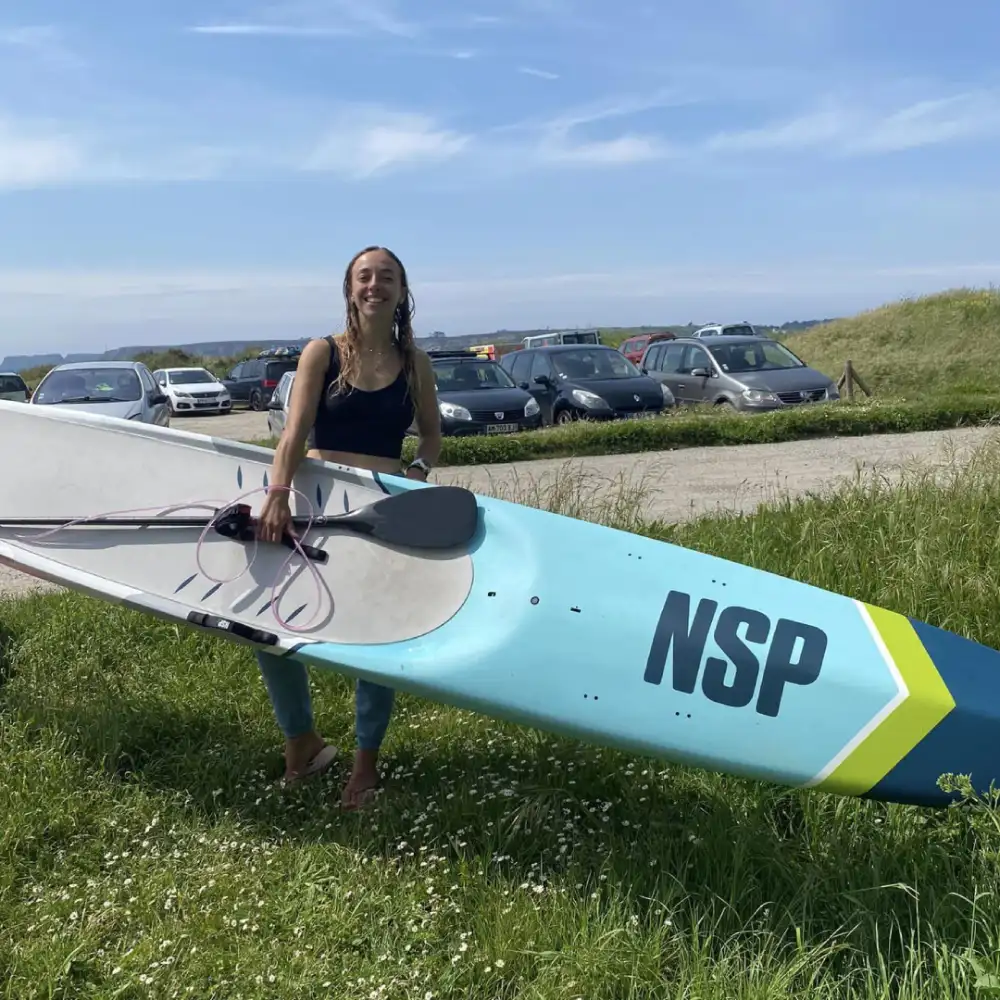 Iona at the Green Paddle Race • NSP Surfboards